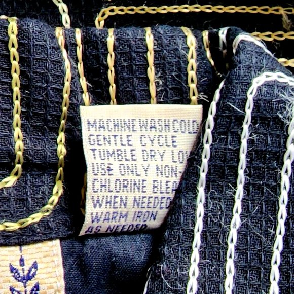 New Direction Embroidered Jacket Blazer Black Gold Silver OVERSIZED - Picture 5 of 5